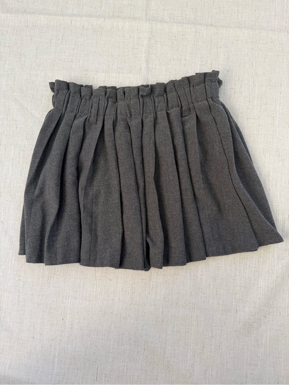 H&M Charcoal Pleated Mini Skort